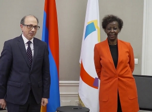 Ара Айвазян встретился с генеральным секретарем Франкофонии Луиз Мушикивабо