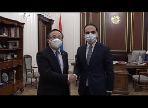 Авинян принял новоназначенного посла Китайской Народной Республики в Армении Фан Юна