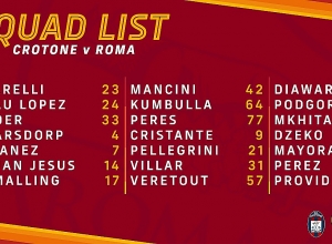 Հենրիխ Մխիթարյանը «Ռոմայի» կազմում կմեկնի «Կրոտոնեի» հետ արտագնա խաղին