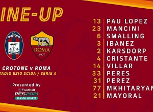 Ուղիղ. «Կրոտոնե» - «Ռոմա». Հենրիխ Մխիթարյանը՝ հյուրերի մեկնարկային կազմում