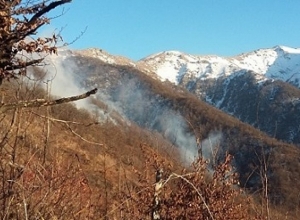 Գուգարք գյուղի  «Նարնջի Յար» կոչվող բացատում այրվում է խոտածածկույթը