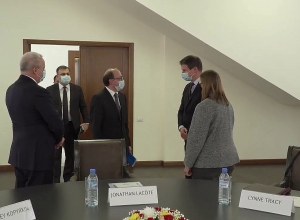 ԱԳ նախարար Արա Այվազյանի հանդիպումը ՀՀ ում ԵԱՀԿ Մինսկի խմբի համանախագահ երկրների դեսպանների հետ