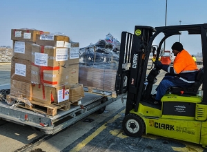 Գերմանիայից հատուկ չվերթով Երևան է ժամանել 30 տոննա հումանիտար օգնություն