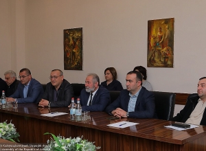 ԱՀ ԱԺ  նախագահն ընդունել է «Ազատ Արցախ» թերթի խմբագրական կազմին