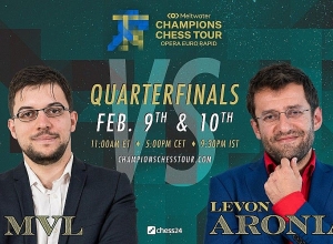 Ուղիղ. Լևոն Արոնյան – Մաքսիմ Վաշյե-Լագրավ. Opera Euro Rapid, քառորդ եզրափակիչ պատասխան խաղ