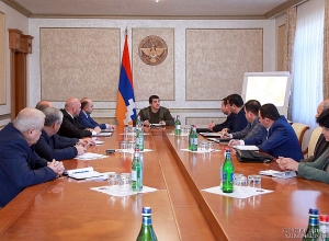 Արցախի նախագահի մոտ քննարկվել է Կարկառի գլխավոր հանգույցի կառուցման ծրագիրը