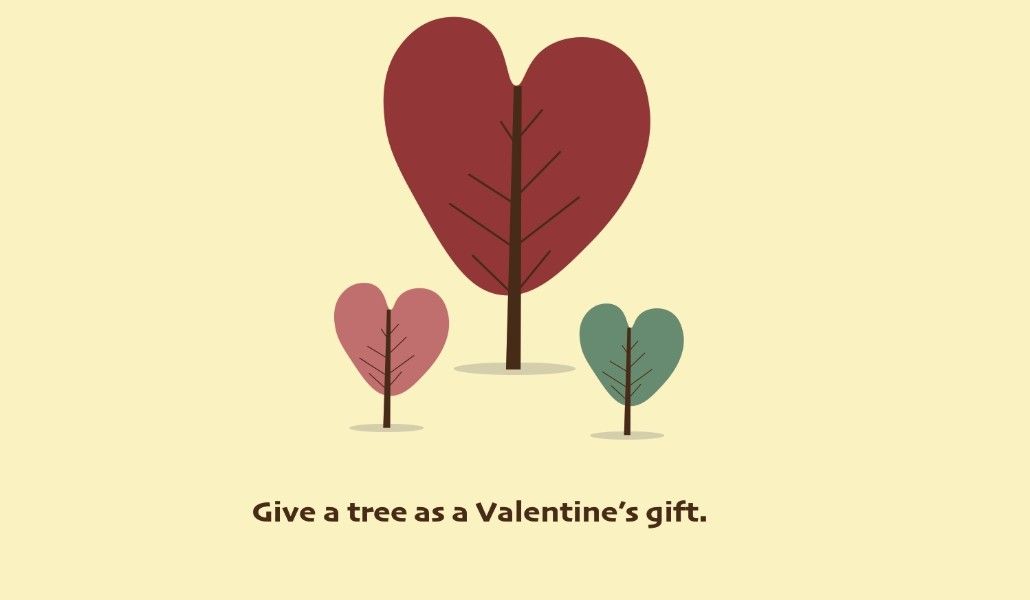 plante a tree for your valentine