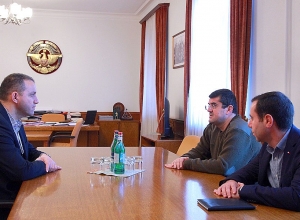 ԱՀ նախագահ Արայիկ Հարությունյանն ընդունել է ՀՀ Էկոնոմիկայի նախարար Վահան Քերոբյանին