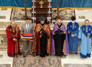 Էրբիլում տեղի ունեցավ Հայաստանի Հանրապետության պետական դրոշի օծման արարողությունը