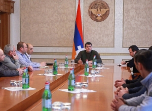 Նախագահ Արայիկ Հարությունյանն ընդունել է Հադրութի շրջանի մի խումբ բնակիչների 