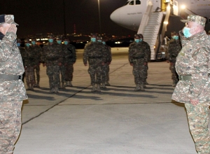 Очередной контингент армянских миротворцев вернулся на родину