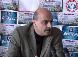 Пресс-конференция членов инициативной группы национально-демократического полюса Егише Петросяна и Вагэ Гаспаряна