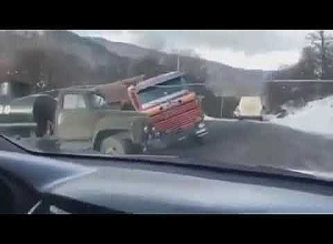 Կցորդով ցիստեռնը  կողաշրջվել է․ ճանապարհը միակողմանի փակ է