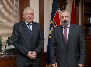 Արցախի ԱԳ նախարար Դավիթ Բաբայանը հանդիպում է ունեցել ՀՀ պաշտպանության նախարար Վաղարշակ Հարությունյանի հետ