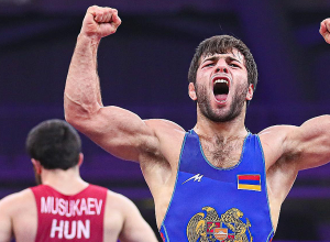 Վազգեն Թևանյանը հաղթեց ադրբեջանցի ըմբիշին ու նվաճեց ոսկե մեդալ