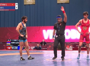 Սլավիկ Գալստյանը հաղթեց ադրբեջանցի ըմբիշին և կպայքարի օլիմպիական ուղեգրի համար