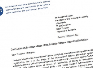 Խոշտանգումների կանխարգելման ասոցիացիայի գլխավոր քարտուղարը բաց նամակով դիմել է ԱԺ նախագահին