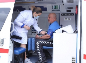 Գյումրու Վարդանանց հրապարակում գործում է պատվաստումային շարժական կայան