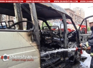 Թիվ 31 երթուղայինում հրդեհ է բռնկվել. ավտոմեքենան վերածվել է մոխրակույտի