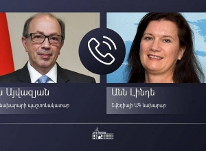 Արա Այվազյանը հեռախոսազրույց ունեցավ ԵԱՀԿ Գործող նախագահ, Շվեդիայի ԱԳ նախարար Անն Լինդեի հետ