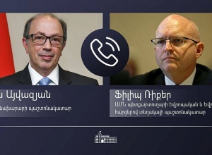 Այվազյանն ամերիկյան կողմին հայտնել է Ադրբեջանի սադրիչ գործողությունների անթույլատրելիության մասին