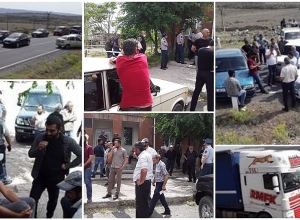 Արտենի գյուղի բնակիչները, ոռոգման ջուրը կտրելու պատճառով, փակել են Գյումրի–Երևան մայրուղին