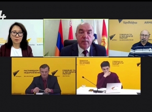 Видеомост Москва-Ереван-Минск-Нур-Султан-Бишкек