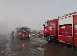 Մասիս քաղաքի աղբավայրում բռնկված հրդեհի մարման աշխատանքները շարունակվում են