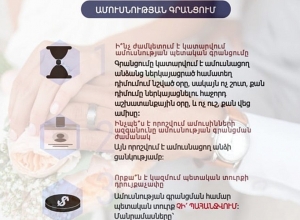 Լավ լուր ամուսնությունը գրանցել պատրաստվողների համար