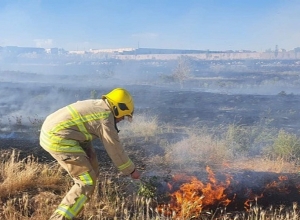 Երեւանում այրվել է  մոտ 12 հա խոտածածկույթ