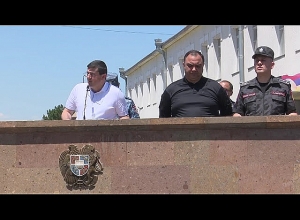 Торжественная церемония награждения в одной из воинских частей полицейских войск