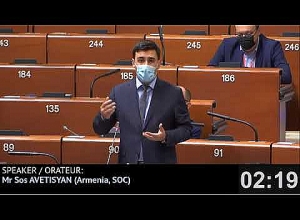 Սոս Ավետիսյանի ելույթը ԵԽԽՎ-ում