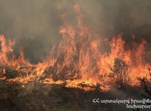 Հրդեհ Արարատ քաղաքի աղբավայրում