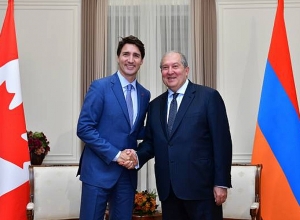 Армен Саркисян направил послание премьер-министру Канады Трюдо
