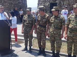 Այսօր 1-ին զորամիավորման 44-օրյա պատերազմի մասնակիցները հանդիսավոր զորացրվել են․ ՊՆ