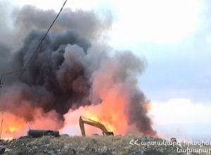 Հրդեհ Նուբարաշենի աղբավայրում