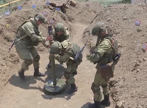 Ռուս խաղաղապահ ականանետորդները ուսումնավարժանք են իրականացրել