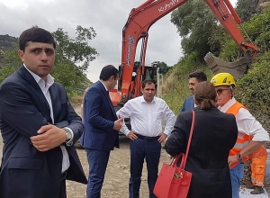 Սուրեն Պապիկյանը հետևել է Վրաստանի սահման տանող միջպետական ճանապարհի հիմնանորոգմանը