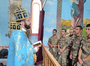 Զորամասերից մեկի մատուռում նշվել է Վարդավառի տոնը