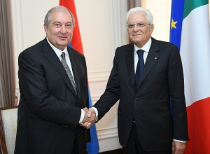 Президент Саркисян поздравил Серджио Матарелле