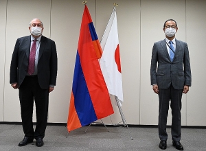 Президент Армен Саркисян встретился с президентом Агентства ядерного регулирования Японии