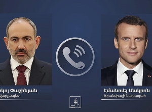 Премьер-министр Пашинян провёл телефонный разговор с Эммануэлем Макроном