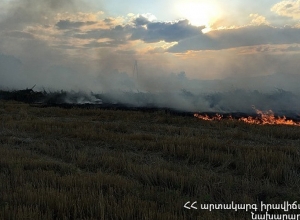 Հրշեջ-փրկարարները մարել են ընդհանուր 111,90 հա տարածքում բռնկված հրդեհները