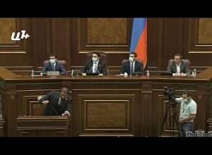 Веди себя тихо. Драка в НС: Сейран Оганян забросил бутылку в Айка Саркисяна