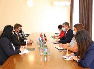 Նախարար Գնել Սանոսյանն ընդունել է Հայաստանում Նիդերլանդների թագավորության արտակարգ և լիազոր դեսպանին