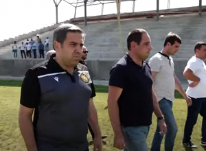 Հայաստանի ֆուտբոլի ֆեդերացիայի ղեկավարությունն այցելել է Արմավիրի Քաղաքային մարզադաշտ