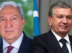Президент Армен Саркисян поздравил президента Узбекистана по случаю 30-летия Независимости