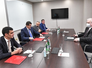 President of the Artsakh Republic Arayik Harutyunyan met with Russian Co-Chair of the OSCE Minsk Group Igor Khovayev