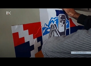 Արցախի պատանի ֆուտբոլիստների ավտոբուսի քերված դրոշը փոխարինվել է նորով