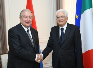 Президент Итальянской Республики Серджо Маттарелла направил поздравительное послание Армену Саркисяну